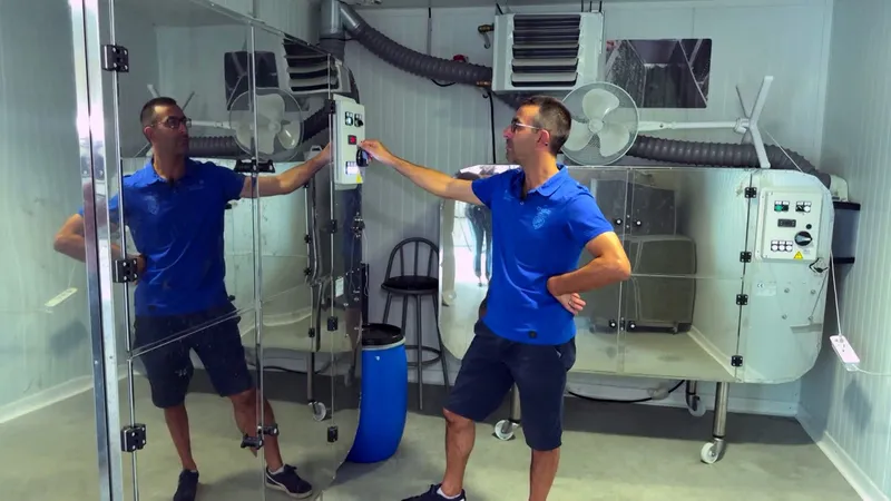 Growing spirulina requires precision and attention — © France 3 Périgords — Colyne Rongère & Pascal Tinon